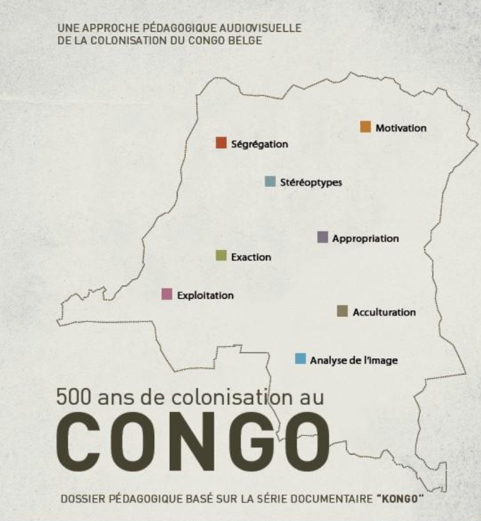 Cover of educational dossier “500 ans de colonisation au Congo”
