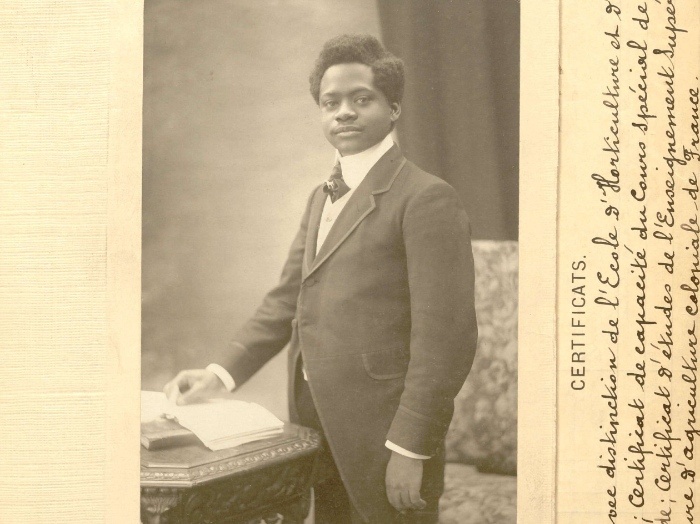 Portrait photograph from the personnel file of Paul Panda Farnana