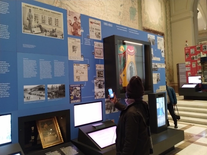 Photo of the history gallery at the Royal Museum for Central Africa in 2024